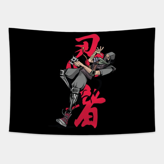 Cool Ninja Tapestry by madeinchorley