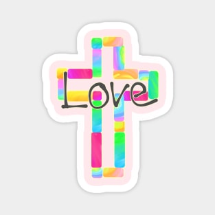 Decorative Cross with Love Magnet