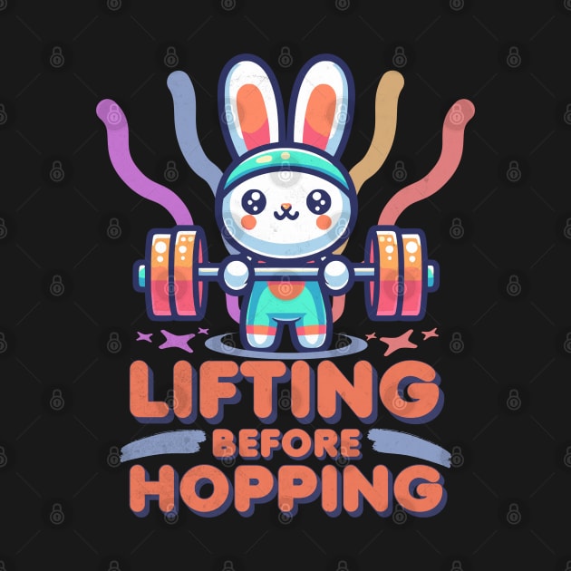 Powerlifting Funny Bunny Weightlifting by alcoshirts