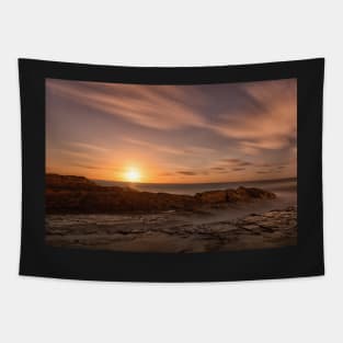 Moonrise on the Rocks Tapestry