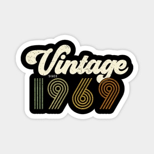 50th Birthday Gift Idea - Retro Vintage since 1969 Magnet