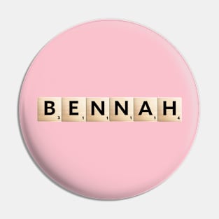 BENNAH Scrabble Pin