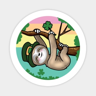 Cute Sloth St. Patrick’s Day Magnet