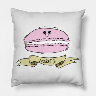 macaroon cute strawberry cream Pillow