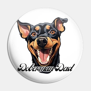 Doberman Dad T-Shirt - Dog Lover Gift, Pet Parent Apparel Pin