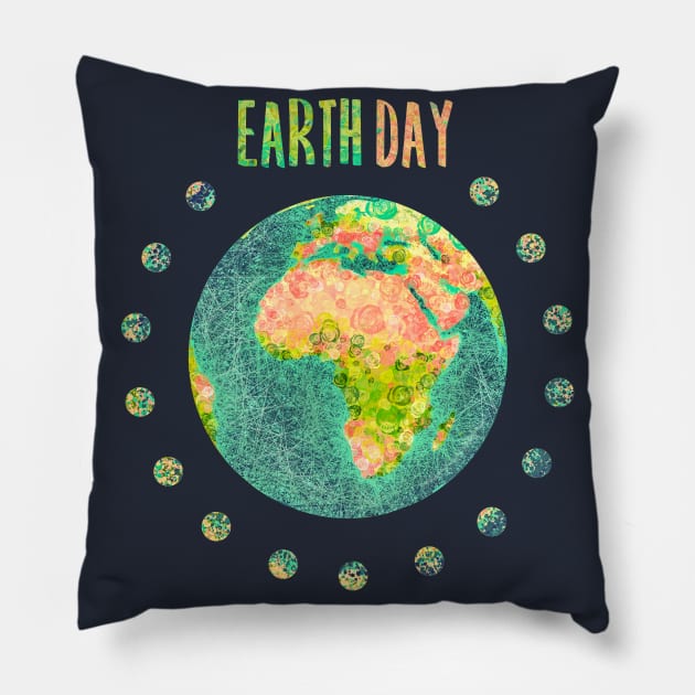 Earth day Pillow by Mimie20