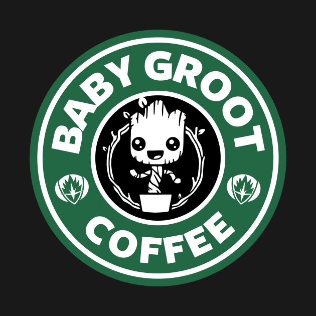 Guardians Of The Galaxy Baby Groot Coffee Starbucks by Rebus28