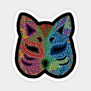 Fox Kabuki Mask Magnet