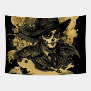 The Ancient Calavera Crime Syndicate (Day of The Dead) Tapestry