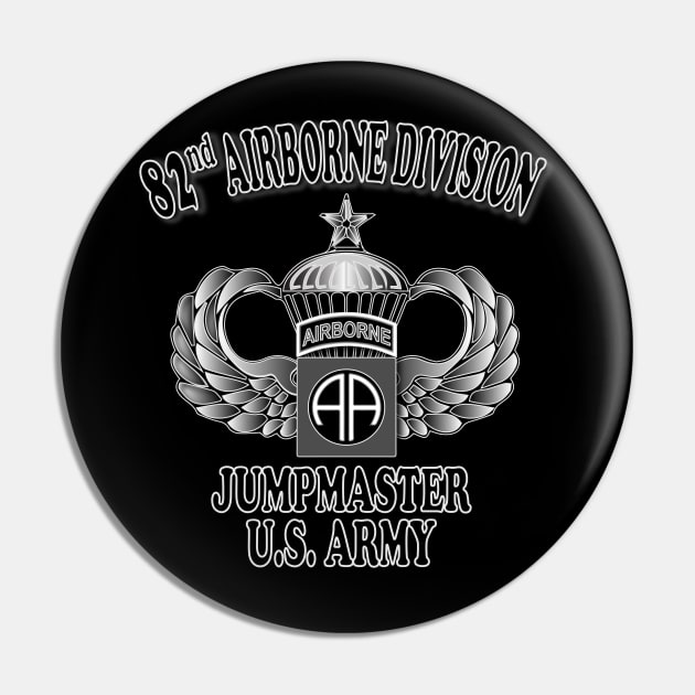 82nd Airborne Jumpmaster- Senior Jump Wings Pin by Relaxed Lifestyle Products