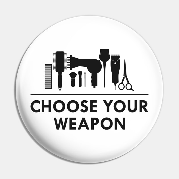 Barber - Choose you weapon Pin by KC Happy Shop