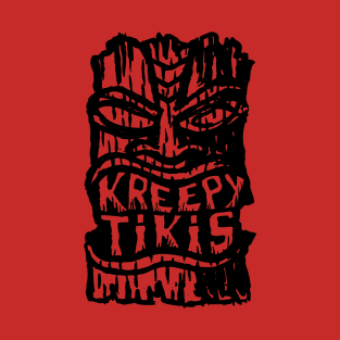 Kreepy Tikis logo black T-Shirt