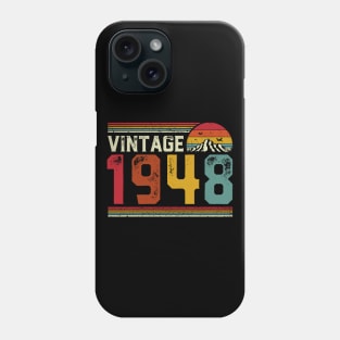 Vintage 1948 Birthday Gift Retro Style Phone Case