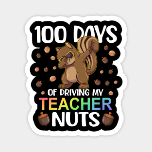 dabbing Squirrel 100th day of school Magnet