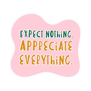 Expect nothing, appreciate everything T-Shirt