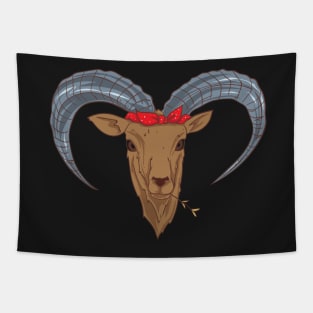 GOAT: Goat With Bandana goat tee shirts gift Tapestry