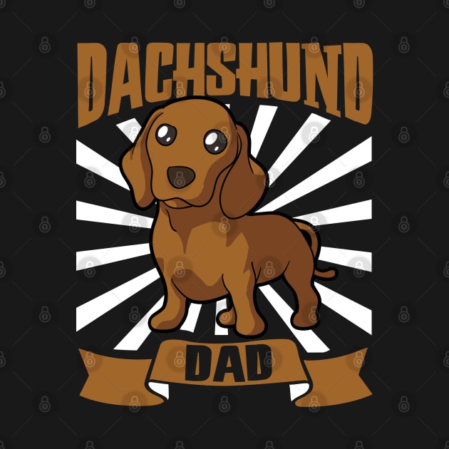 Dachshund Dad - Dachshund by Modern Medieval Design