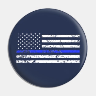 Thin Blue Line Policeman Pin