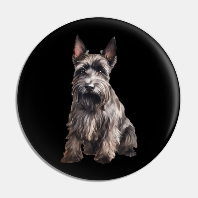 Scottish Terrier Pin by DavidBriotArt