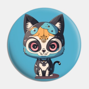 skull neko Pin