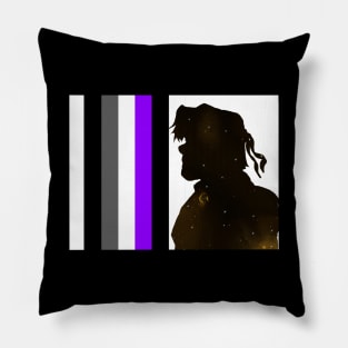 Galaxy Hunk Asexual Pride Pillow