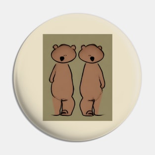 Almost Two Bears Pin