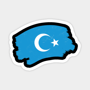 Free the Uyghurs - Save Uyghur Flag Magnet