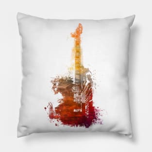 Guitar music art #guitar Pillow