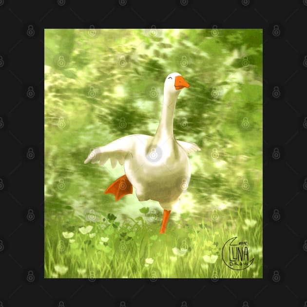 Running Happy Goose by la'lunadraw