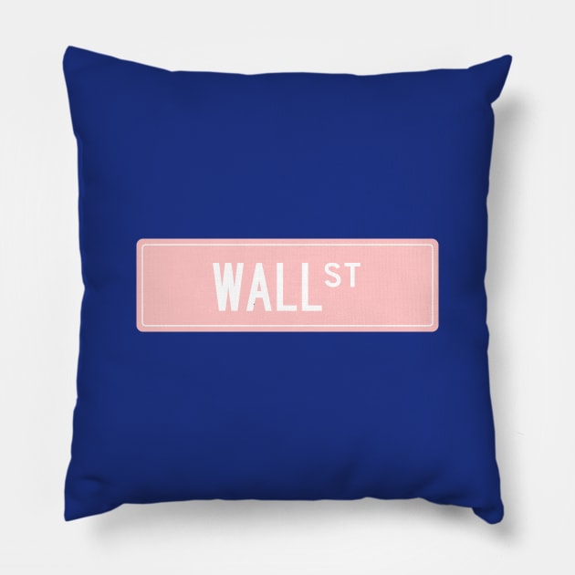 Wall st pinl Pillow by annacush