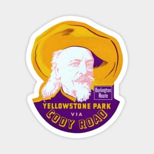 1935 Yellowstone Park via Cody Road Magnet