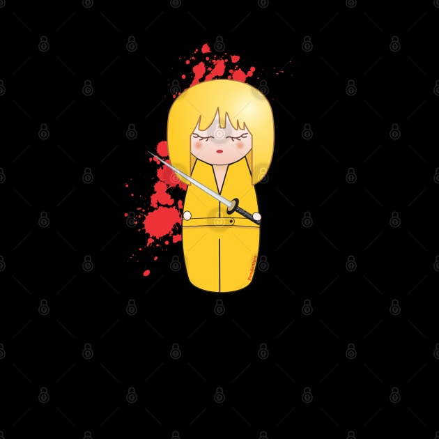 Kokeshi Beatrix of Kill Bill by Pendientera