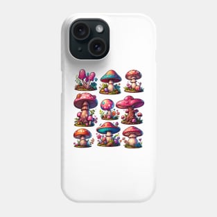 Enchanted Forest of Magic Mushrooms Phone Case