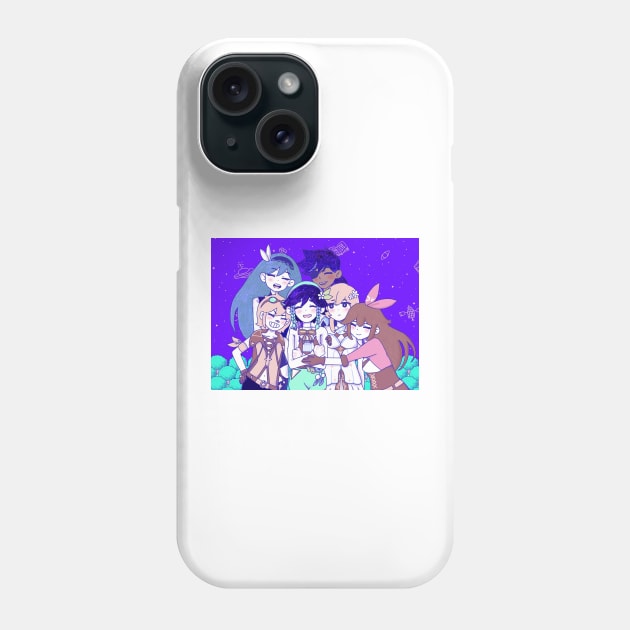 Omori x Genshin Impact Fanart Phone Case by casserolestan