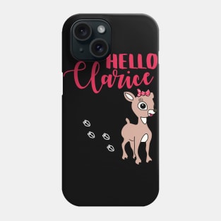 Hello Clarice Funny Christmas Horror Holiday Mashup Phone Case