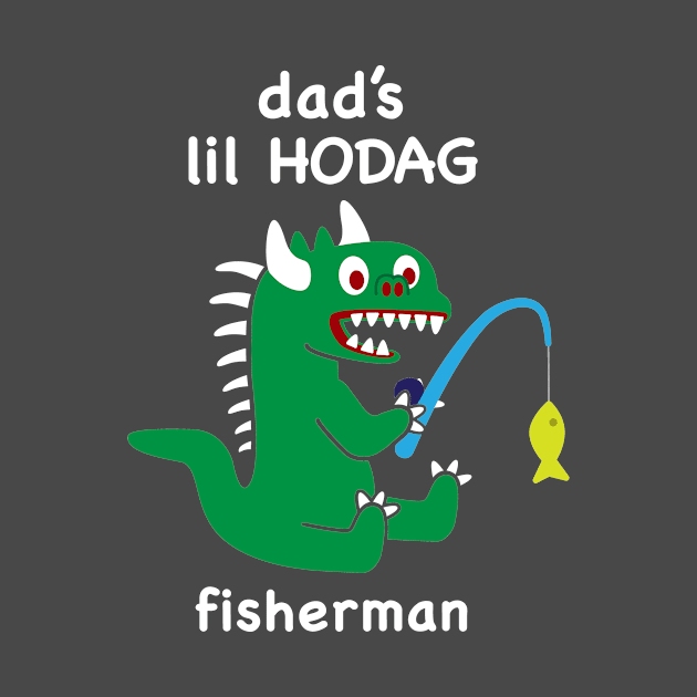 Lil Hodag - Dad’s Lil Hodag Fisherman Children's Character by BlueSkyTheory