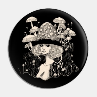 Mushoom Fairy Pin