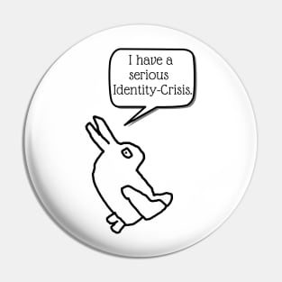 Wittgenstein Rabbit Duck Optical Illusion: I have a serious identity crisis Pin