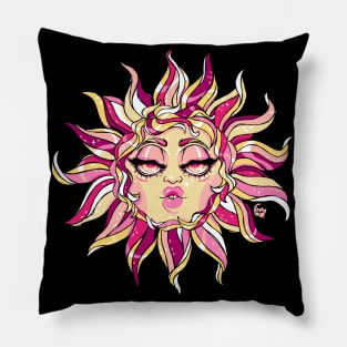 Lady in the Sun Pillow