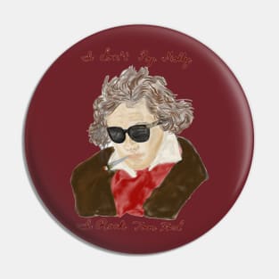 Edgy Ludwig van Beethoven Pin