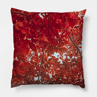 Under The Red Tree Pillow