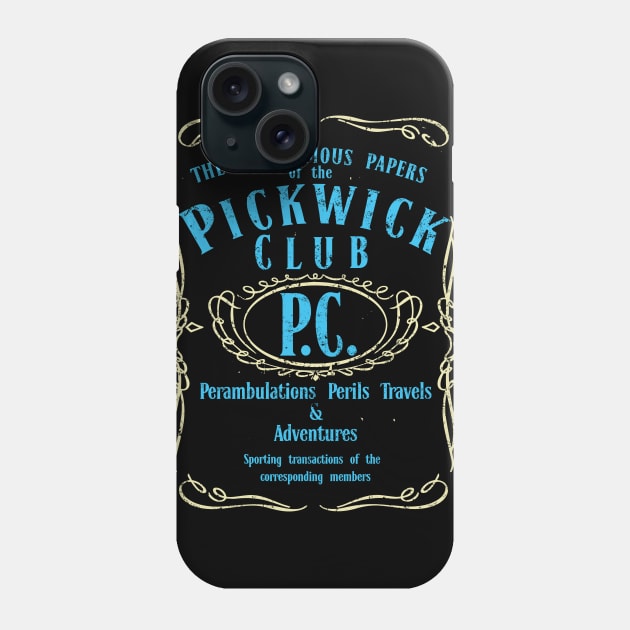 THE PICKWICK CLUB Phone Case by KARMADESIGNER T-SHIRT SHOP