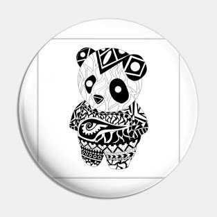 cute kawaii mexican panda art ecopop Pin