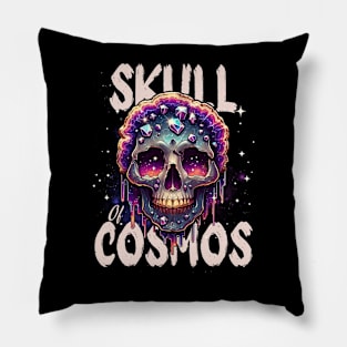 Cosmic skull head Pillow