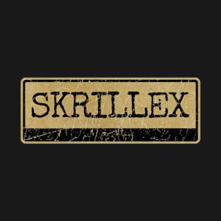 Aliska text black retro - SKRILLEX T-Shirt