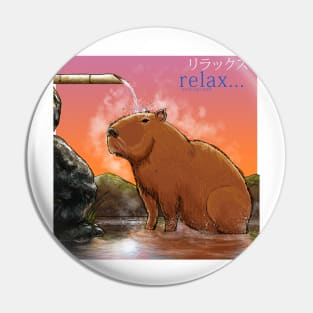 Capybara Relax Pin