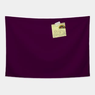 Baby Post-It Note ERN logo Tapestry