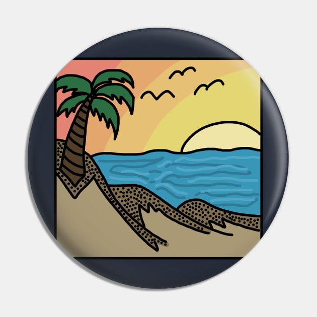 The Beach Pin by Ampersand_Talks
