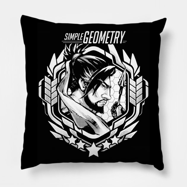 Hanzo "Simple Geometry" Pillow by RobotCatArt