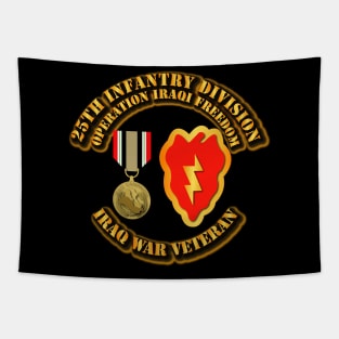 Iraq War Vet - 25th ID - Iraq Freedom w ICM Medal Tapestry